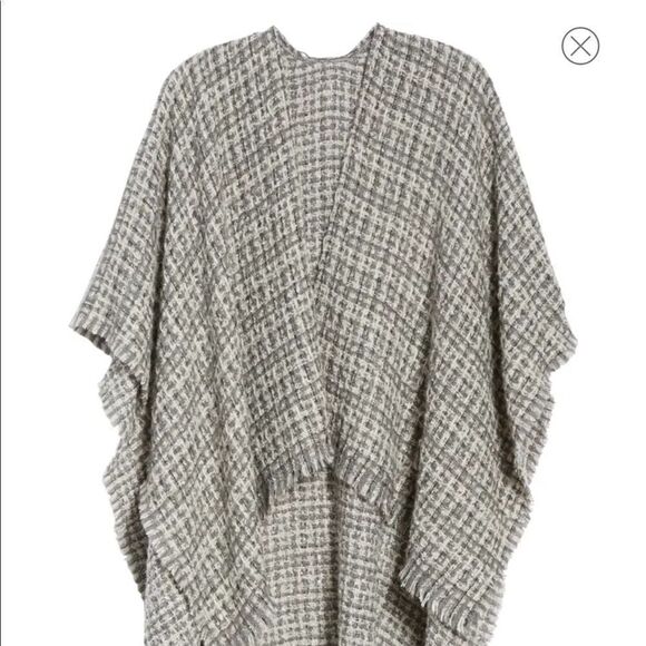 Echo Women’s Metallic Tweed Ruana Poncho - Picture 6 of 6